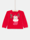 Baby Girl soft red sweater