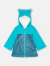 Baby boy blue striped raincoat