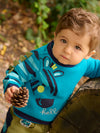 Baby Boy Blue Zebra and Tiger Sweatshirt