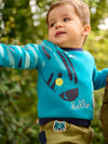 Baby Boy Blue Zebra and Tiger Sweatshirt