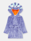 Boy mauve dinosaur robe