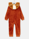 Brown hooded pyjama topper