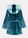 Blue hooded robe