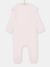 Baby girl pink ruffled romper