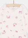 Baby girl light pink floral print bodysuit