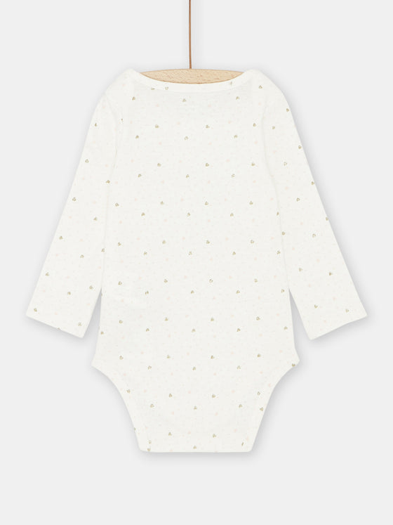 Baby girl bodysuit with mouse patterns