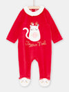 Baby Girl red Christmas romper