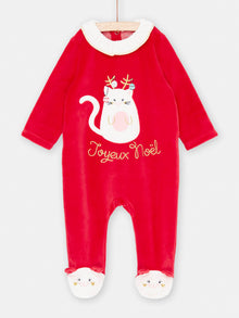  Baby Girl red Christmas romper