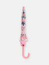 Girl cherry print transparent umbrella