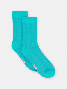  GIRL BLUE LUREX SOCKS