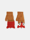 Cinnamon and red mittens with fox animation