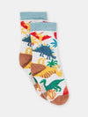 BOY GREY DINOSAUR SOCKS