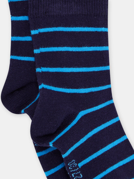 BOY fine TURQUOISE STRIPED SOCKS