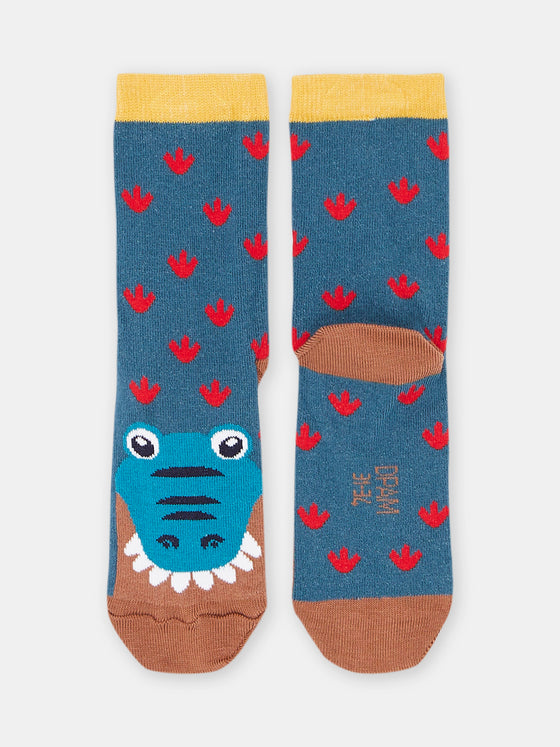 BOY'S TURQUOISE CROCODILE SOCKS