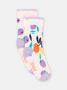  BABY GIRL PALE PINK FRUIT SOCKS