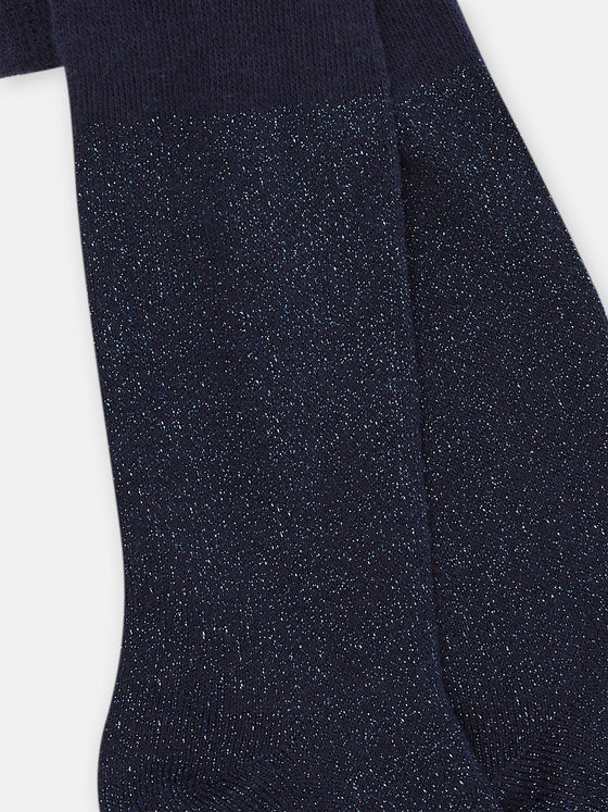 BABY GIRL NAVY LUREX TIGHTS