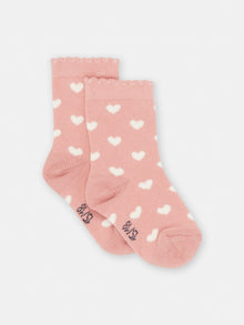  PINK SOCKS WITH BABY GIRL HEART