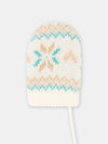 Baby Girl Ecru Graphic Mittens