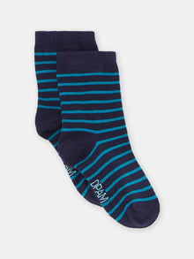  BABY BOY BLUE STRIPED SOCKS