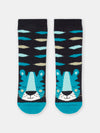 Baby boy blue and black tiger socks