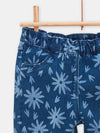 Pants with star flower