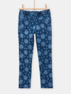 Pants with star flower