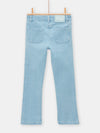 girls light denim highwaisted flare jeans