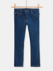  Girls dark blue skinny jeans