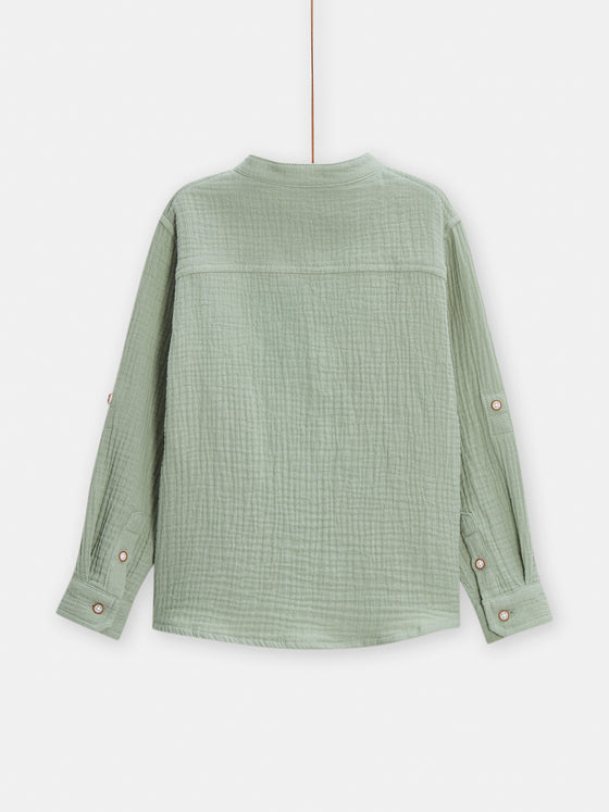 boys water green shirt