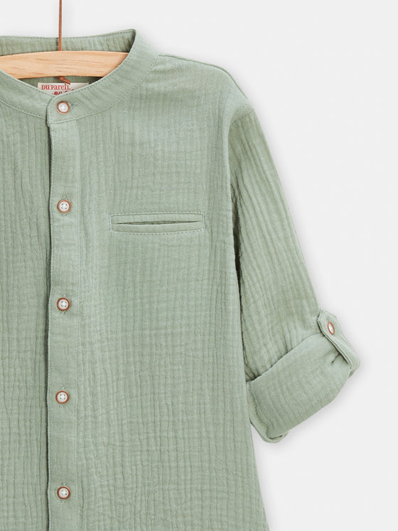 boys water green shirt