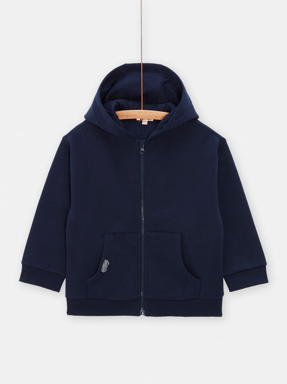 Boy Midnight Blue Hooded Jogging Top