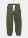 Boys dark green jogging top