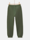 Boys dark green jogging top