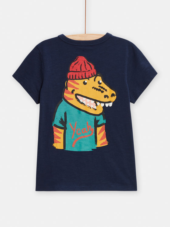 boys blue crocodile Tshirt