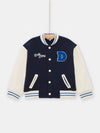 boys midnight blue Teddy fleece cardigan