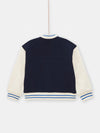 boys midnight blue Teddy fleece cardigan