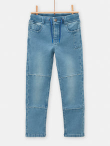  boys blue denim jeans with lace