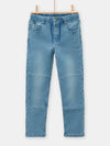 boys blue denim jeans with lace