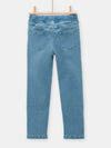 boys blue denim jeans with lace