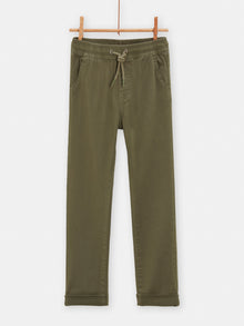  boys dark khaki pants with lace