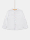 boys white shirt with round neck