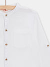 boys white shirt with round neck