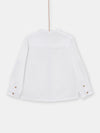 boys white shirt with round neck