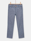 boys marled blue trousers