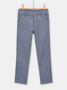  boys marled blue trousers