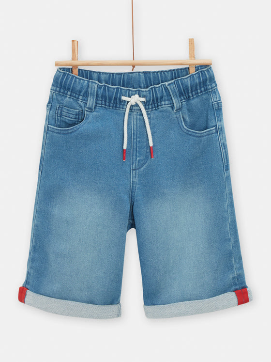 Boys Denim Bermuda Shorts