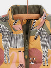 Boys reversible khaki sleeveless down jacket