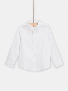  boys long sleeves white shirt