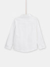 boys long sleeves white shirt