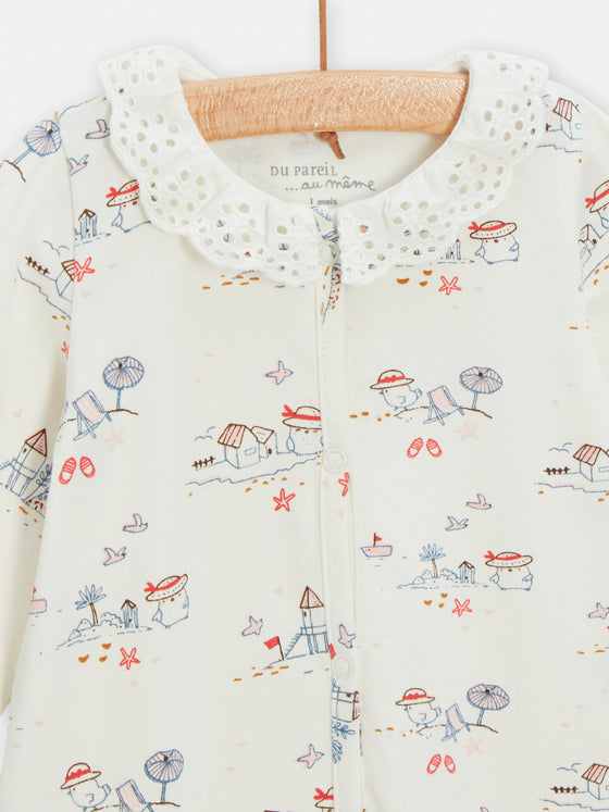 Sparrow Pattern Onesie